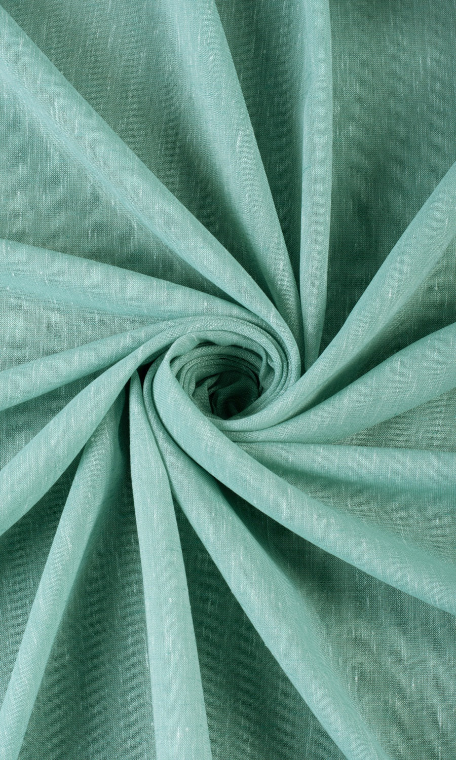 Plain Sheer Window Treatments Fabric By the Metre (Cyan Green)