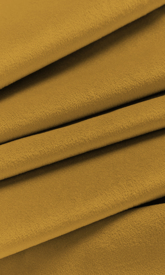 Velvet Drapes (Deep Yellow/ Mustard)