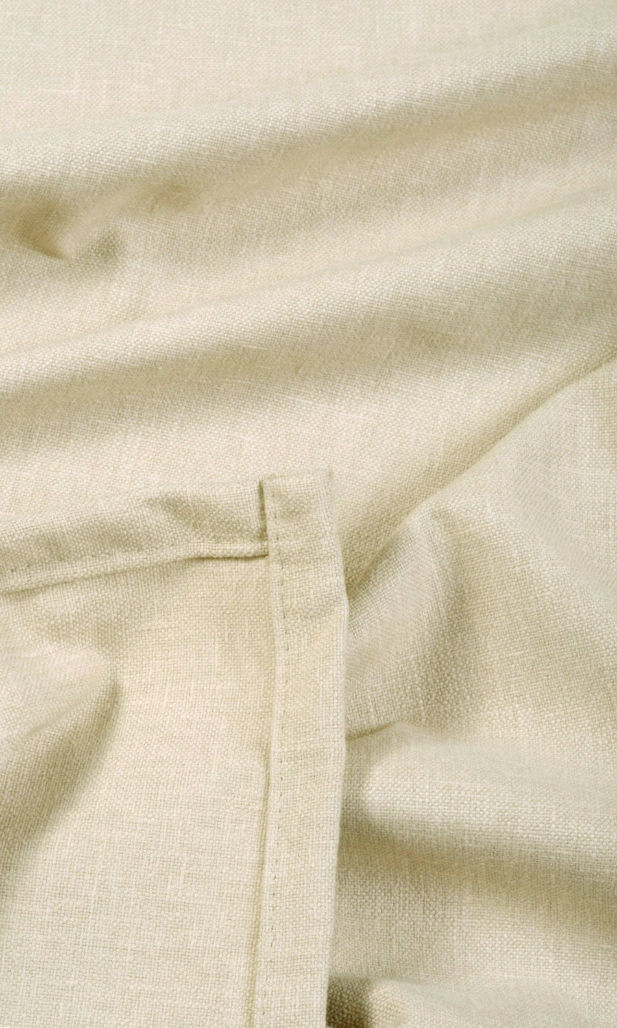 Linen Blend Fabric Material By the Metre (Beige)