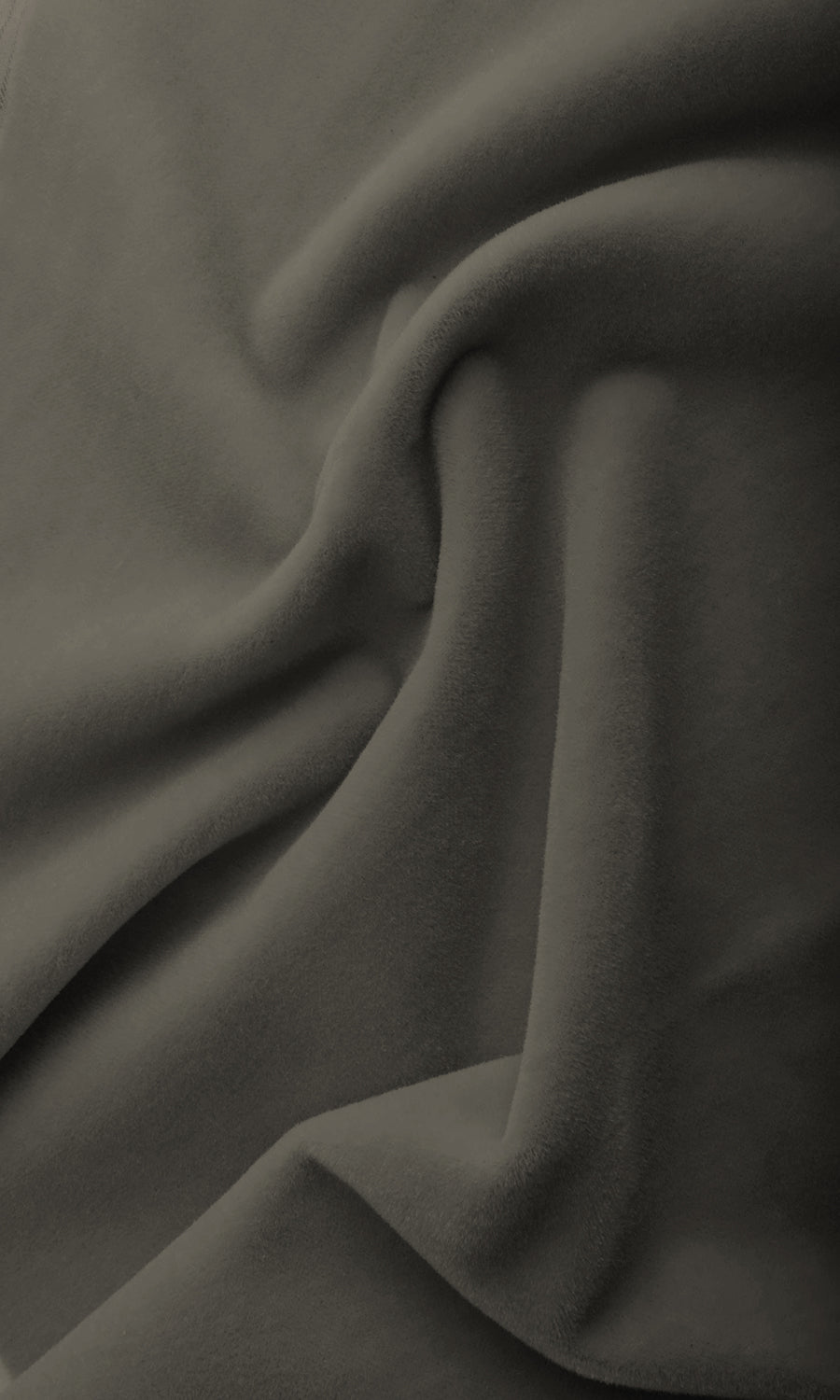 Velvet Home Textile Fabric Material By the Metre (Grey)