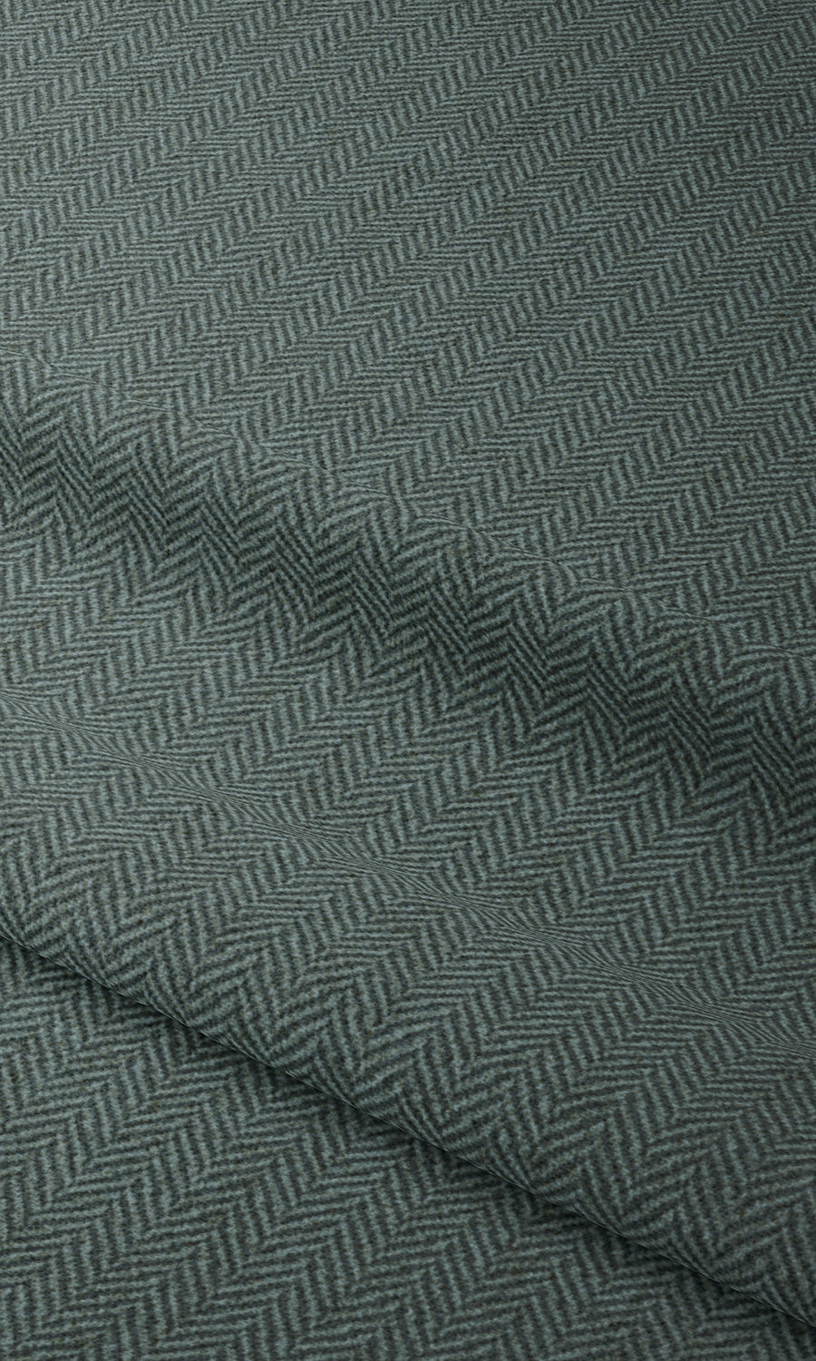 Herringbone Textured Home Textile Fabric Material By the Metre (Blue)