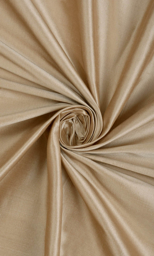 Shantung Silk Home Décor Fabric Sample (Peanut Brown)