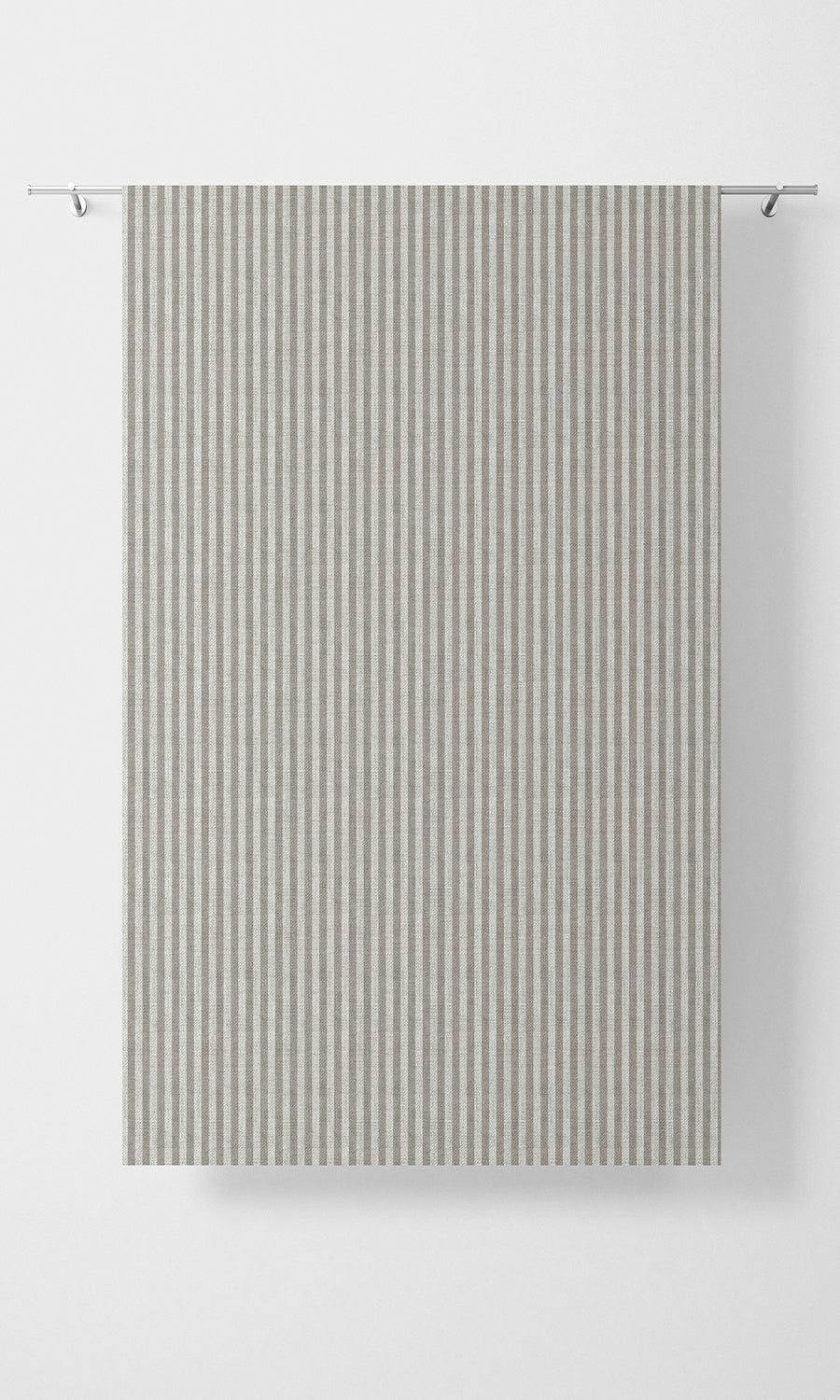 Modern Striped Home Textile Fabric Material By the Metre (Grey/ White)