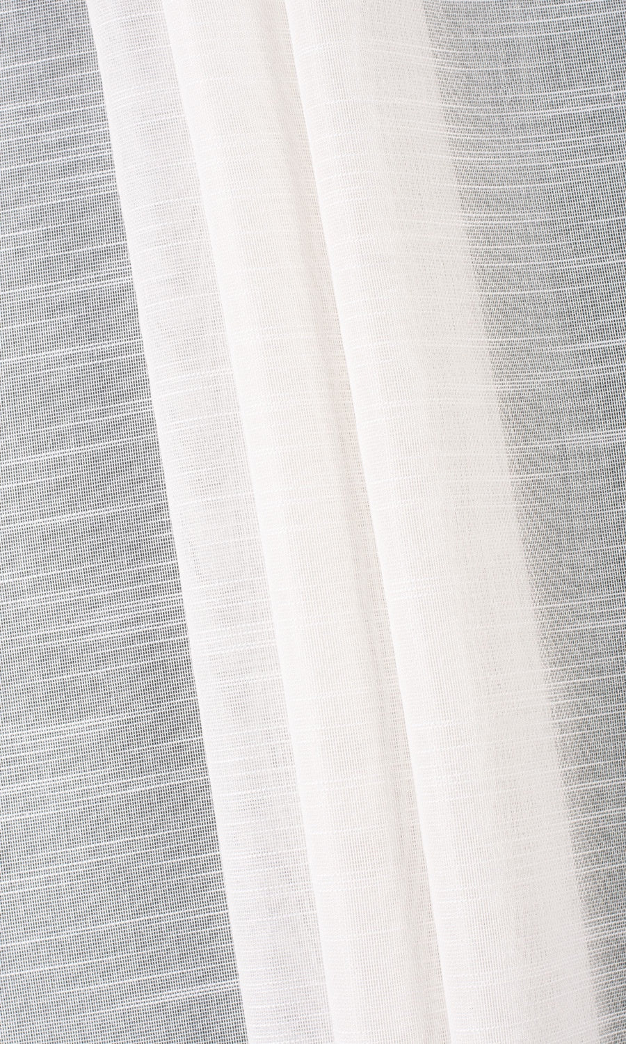 Textured Sheer Free Fabric Material Sample (White)