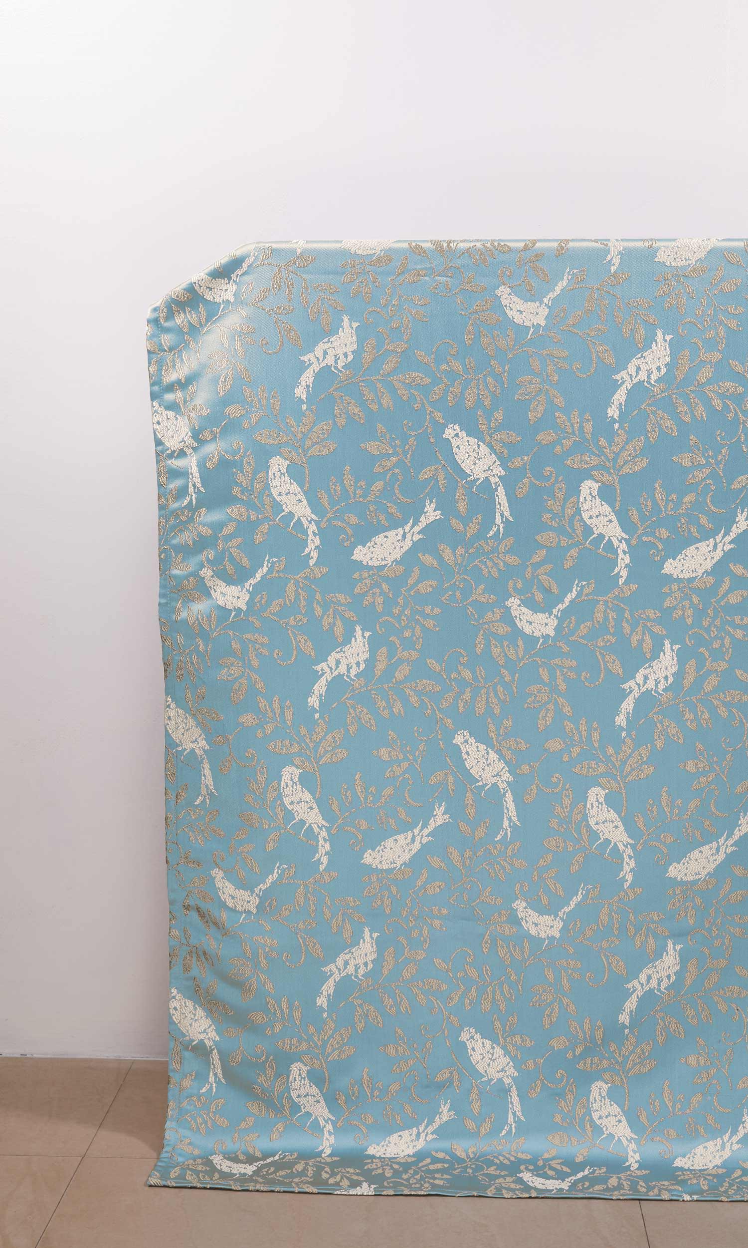 French Country  Window Treatments Fabric By the Metre (Blue)