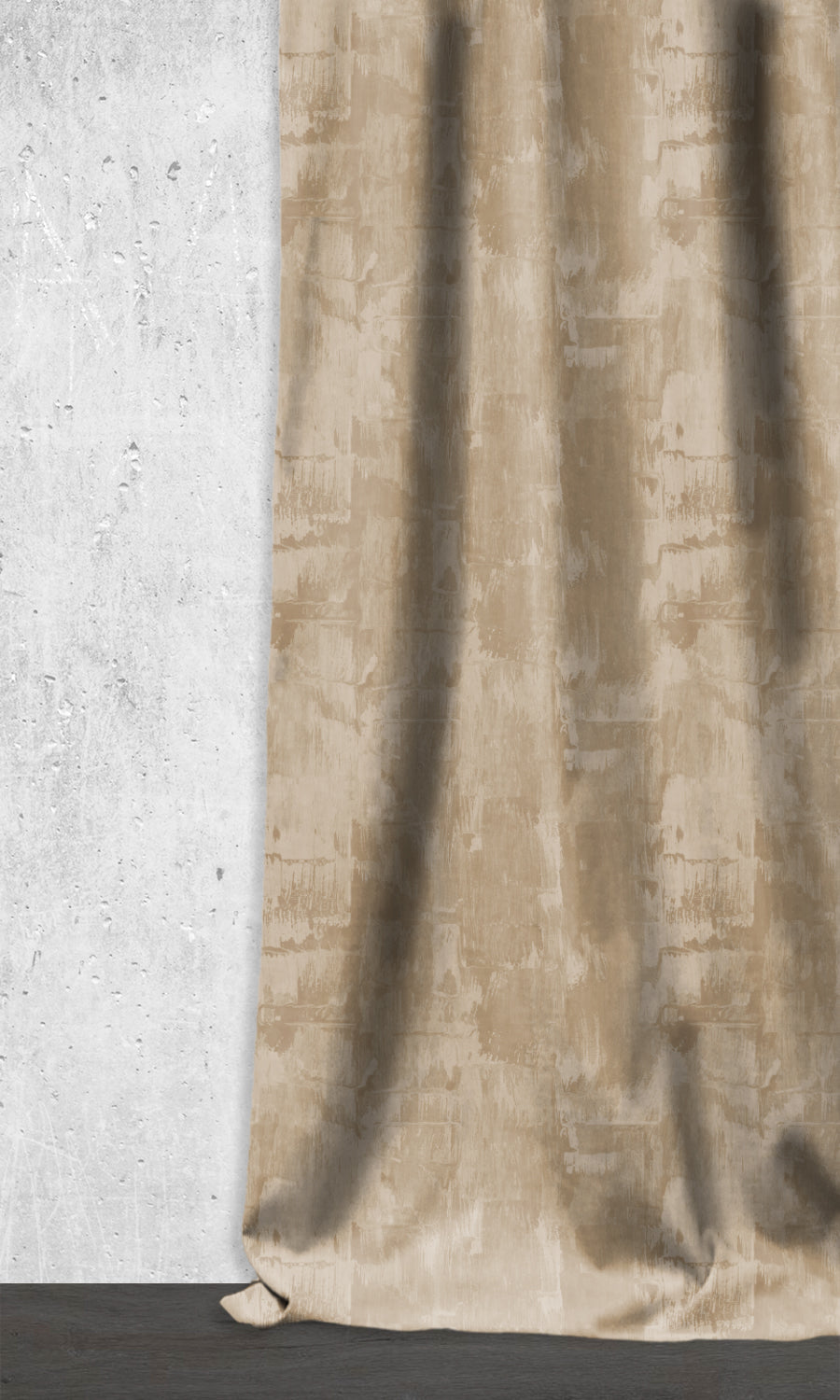 Modern Striped Window Treatments Fabric By the Metre (Brown/ Beige)