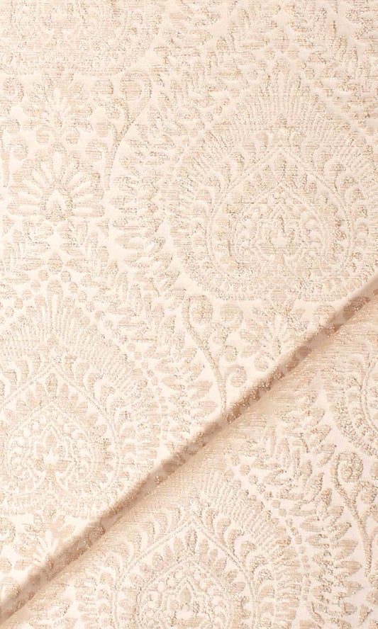 Damask patterned drapery from The White Window