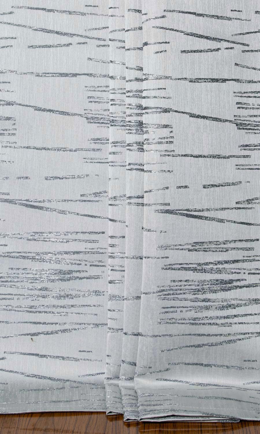 Abstract Patterned Home Textile Fabric Material By the Metre (Steel Grey)