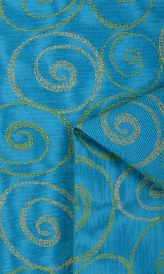 Cotton Curtain Panels (Blue Cotton)