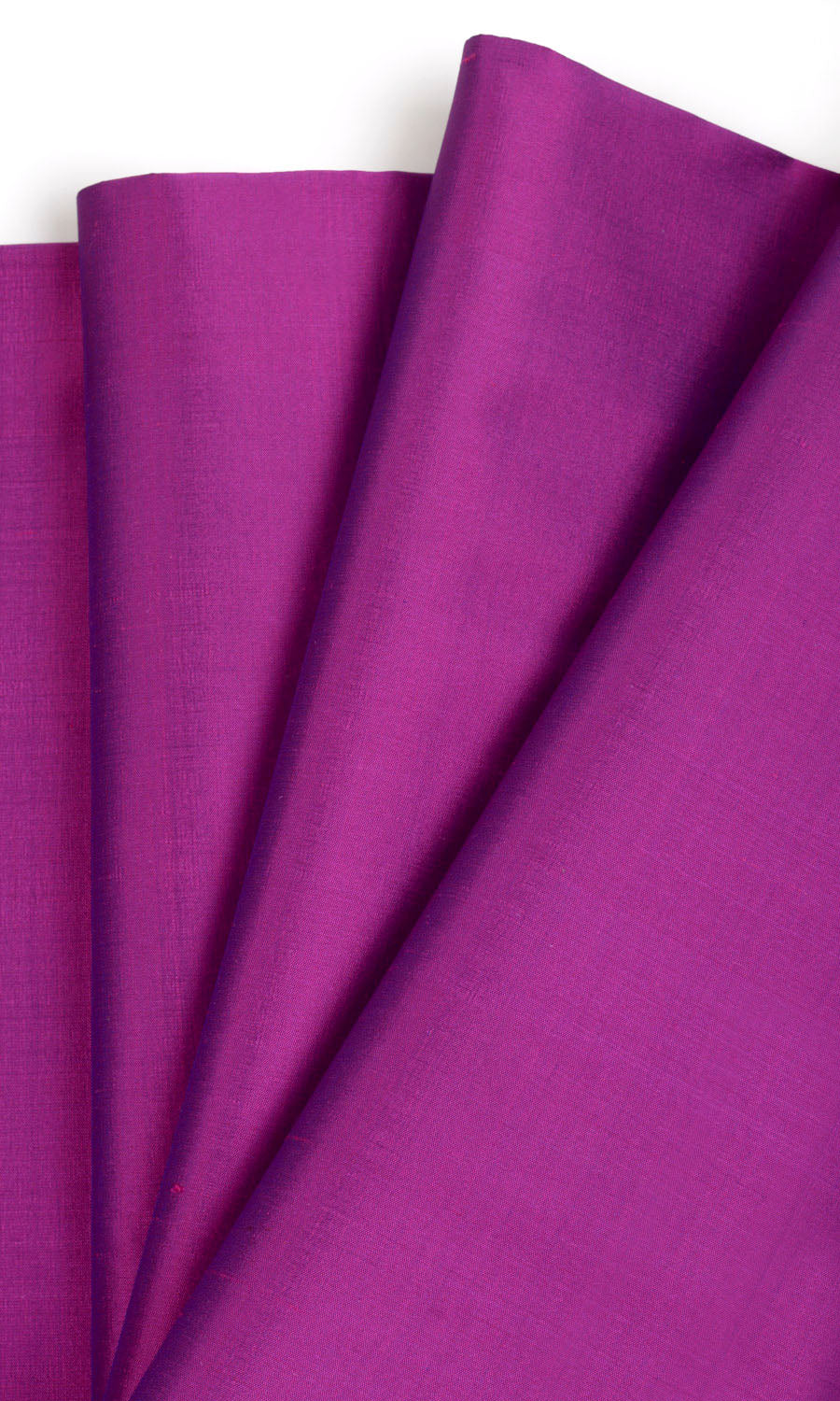 Shantung Silk Fabric Material By the Metre (Fuchsia Pink/ Purple)