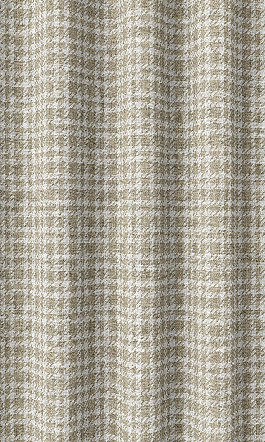 Checkered Home Décor Fabric Sample (Brown/ White)