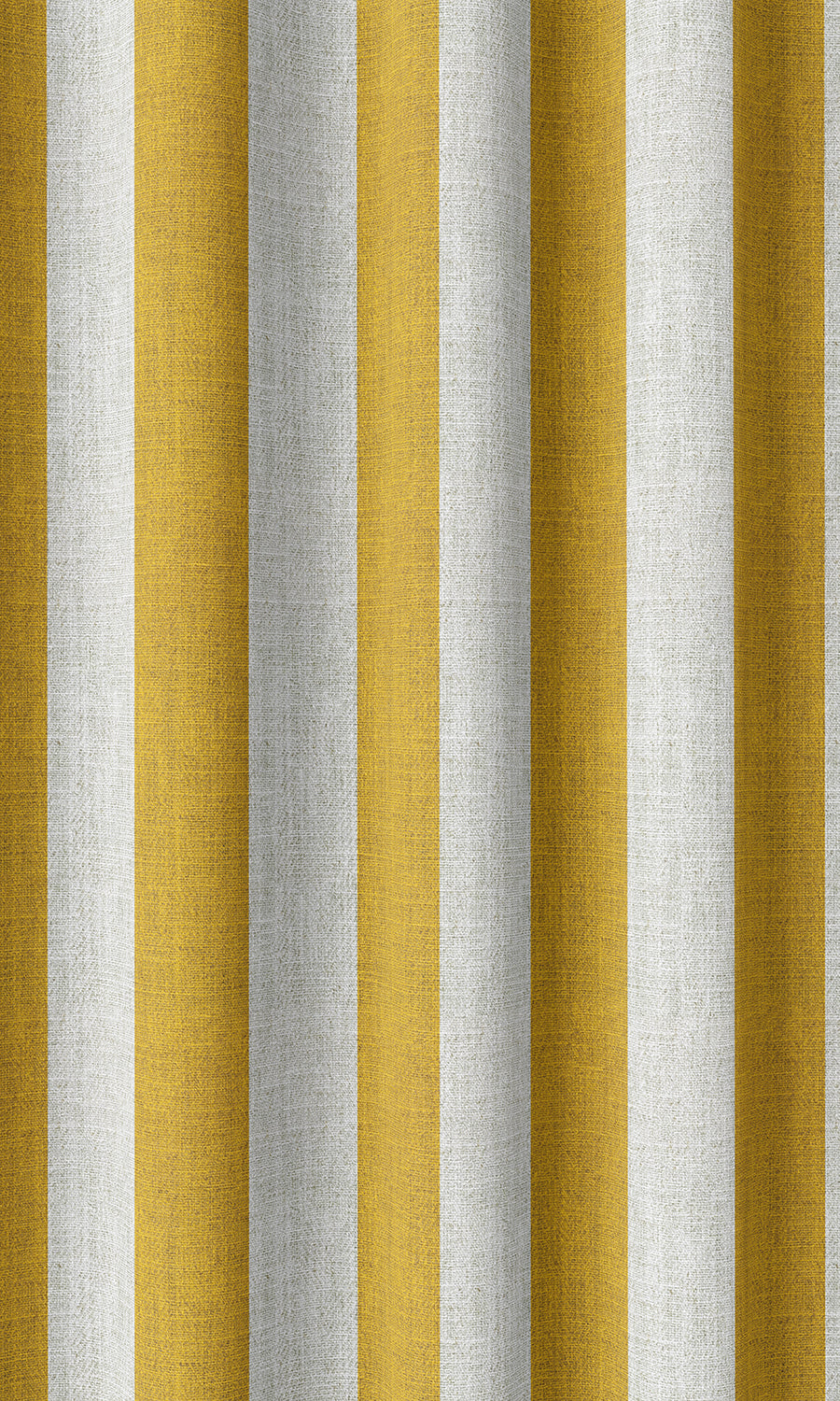 Striped Home Décor Fabric By the Metre (Yellow/ White)