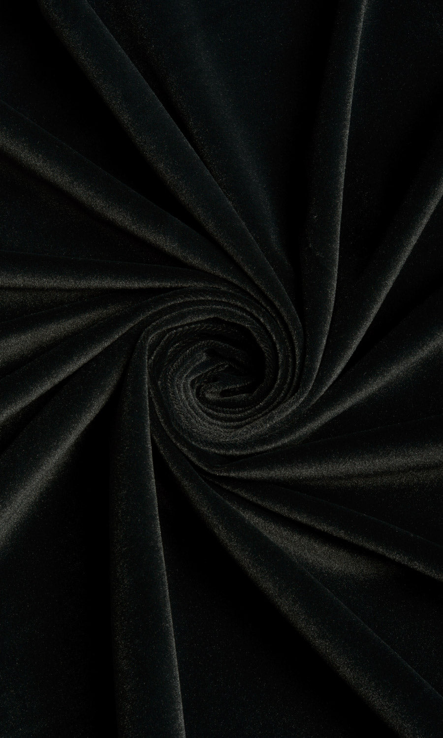 Velvet Home Décor Fabric Sample (Black)