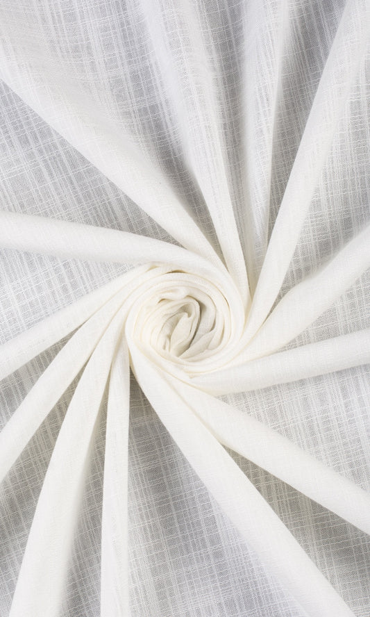Semi-Sheer Curtain Panels (White)