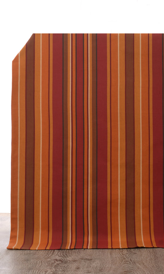Red Or Orange Custom Cotton Curtains Image