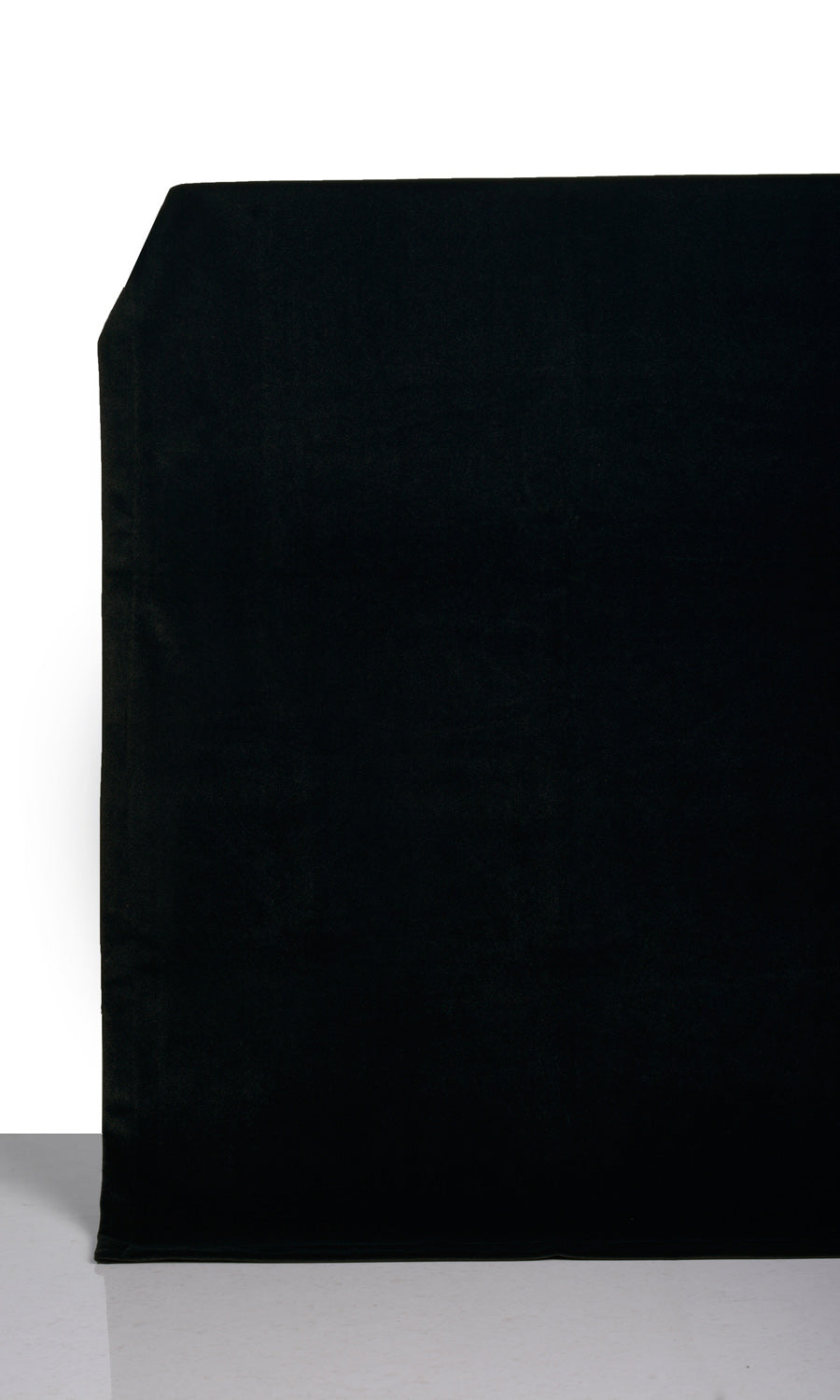 Velvet Home Textile Fabric Material Sample (Black)