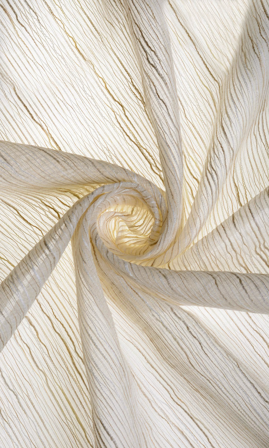 Sheer  Fabric Material By the Metre (Warm Ivory)