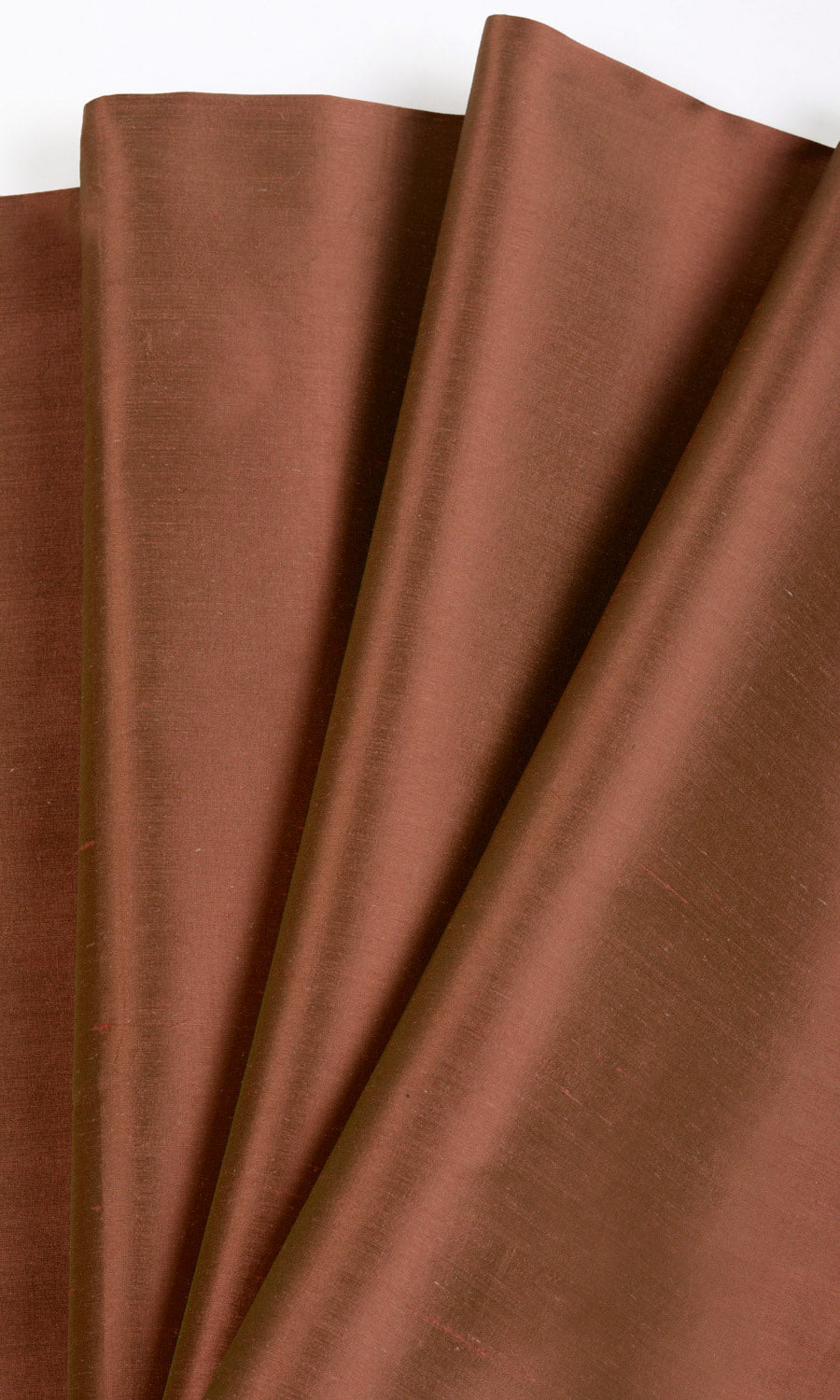 Shantung Silk Fabric By the Metre for Curtains & Drapes (Deep Orange)