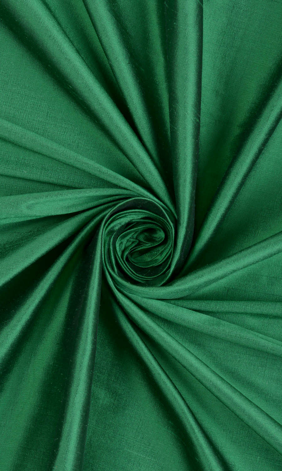 Shantung Silk Home Décor Fabric By the Metre (Emerald Green)