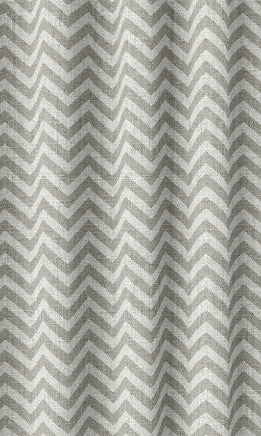 Chevron Print Home Décor Fabric Sample (Grey/ White)