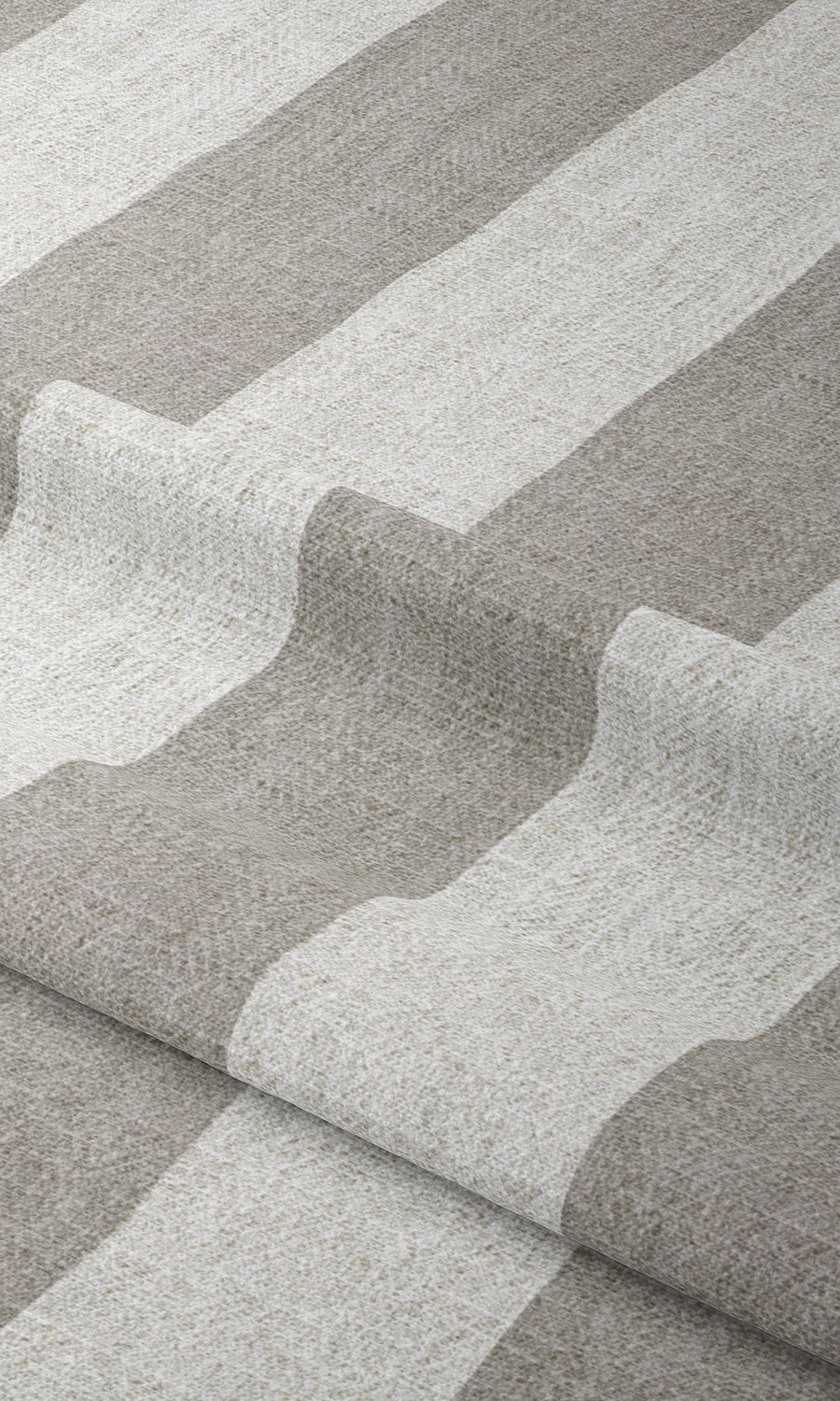 Modern Striped Window Treatments Fabric Sample (Grey/ White)