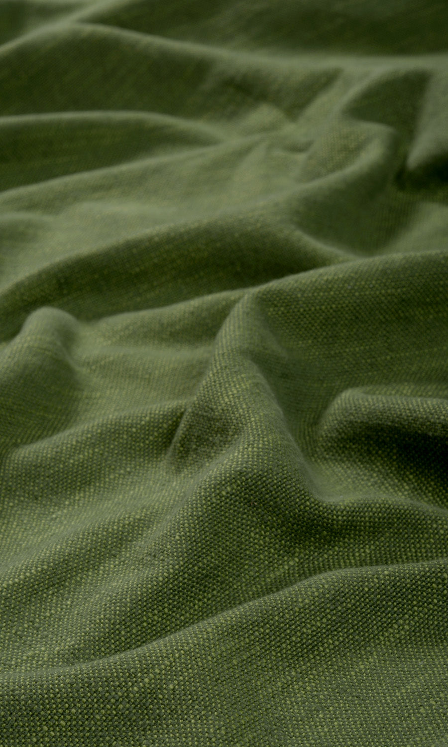 Plain Cotton Fabric By the Metre for Curtains & Drapes (Green)