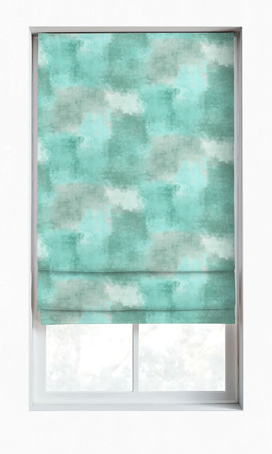 Dimout Window Treatments Fabric By the Metre (Turquoise Blue)