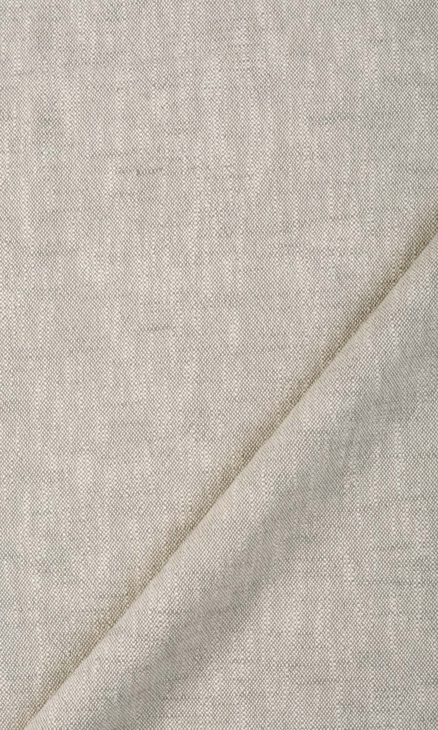 Plain Cotton Window Treatments Fabric Sample (Grey/ Beige)