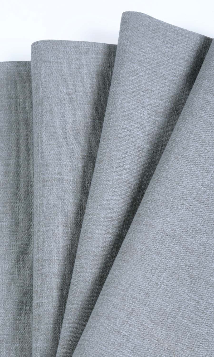 Linen Texture Window Treatments Fabric By the Metre (Steel Grey)