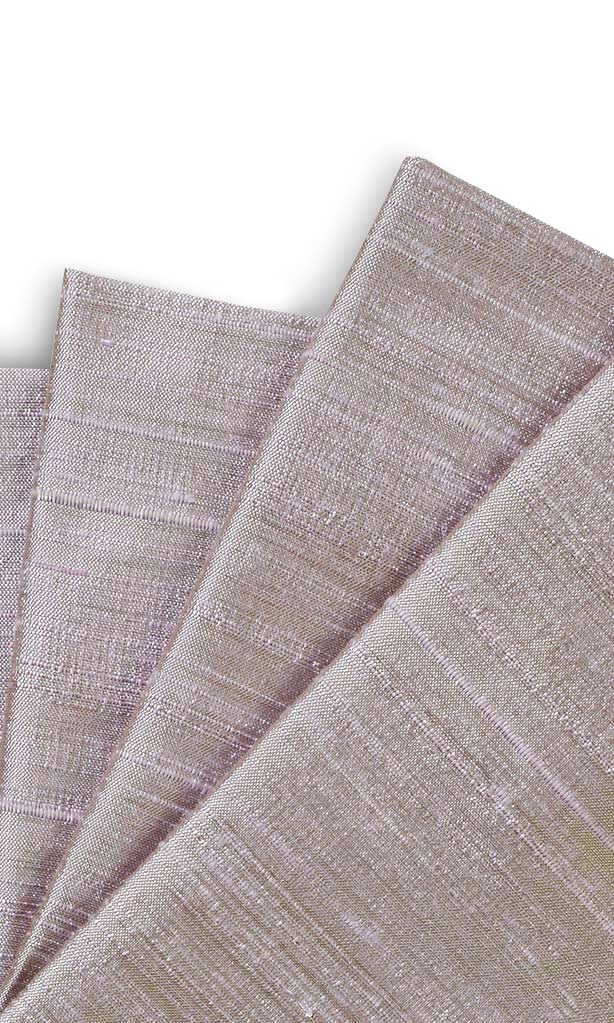 Dupioni Silk Window Treatments Fabric Sample (Silvery Pink)