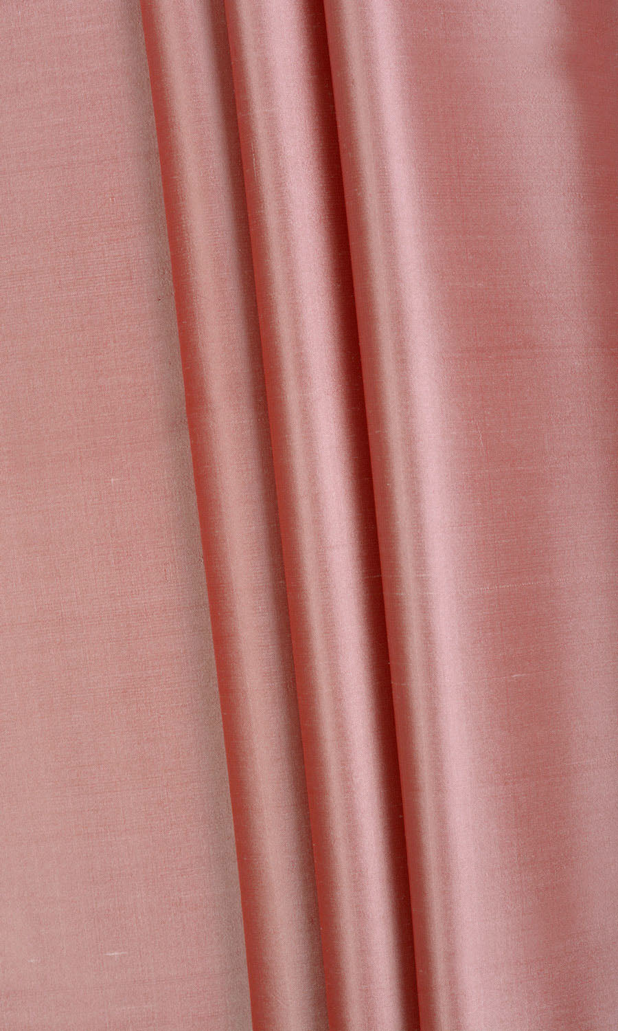 Shantung Silk Fabric By the Metre for Curtains & Drapes (Blush Pink/ Red)