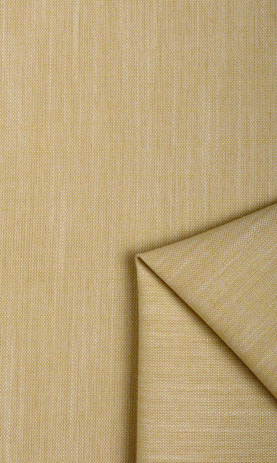 Plain Linen Texture Home Textile Fabric Material By the Metre (Ochre Yellow)