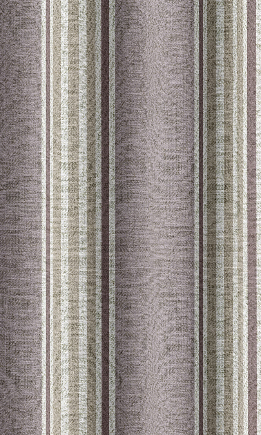 Striped Home Décor Fabric Sample (Mauve/ Beige/ Ivory)