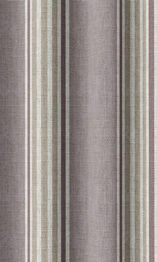 Striped Home Décor Fabric Sample (Mauve/ Beige/ Ivory)