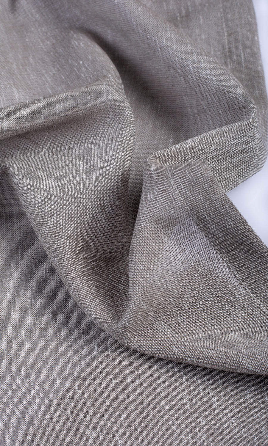Plain Sheer Free Fabric Material Sample (Warm Grey)