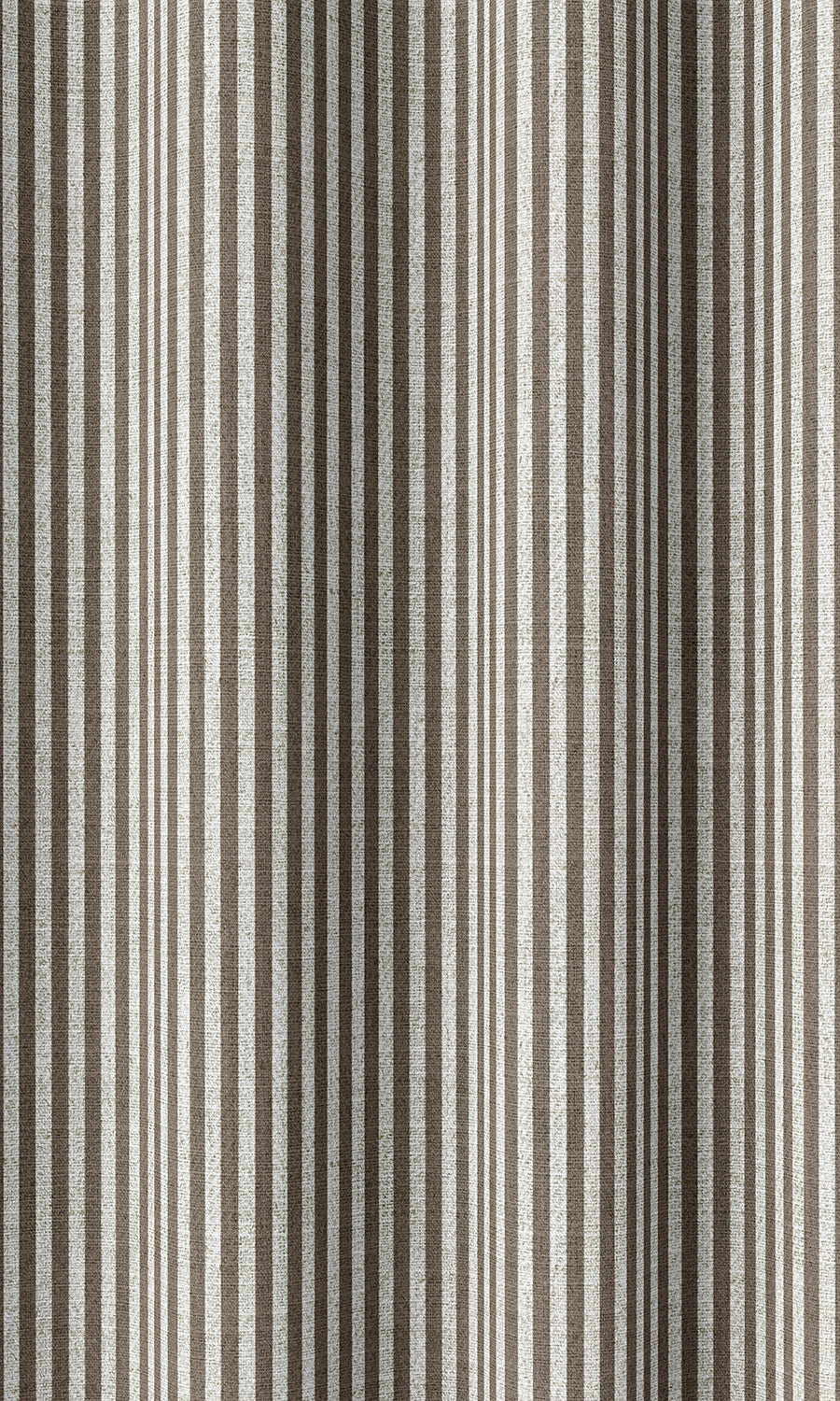 Modern Striped Print Home Décor Fabric By the Metre (Cedar Brown)