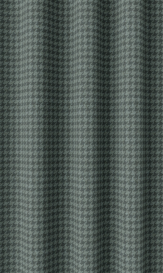 Blue Print Houndstooth Drapes