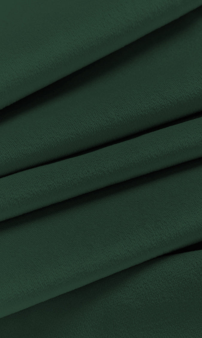Velvet Home Décor Fabric By the Metre (Emerald Green)