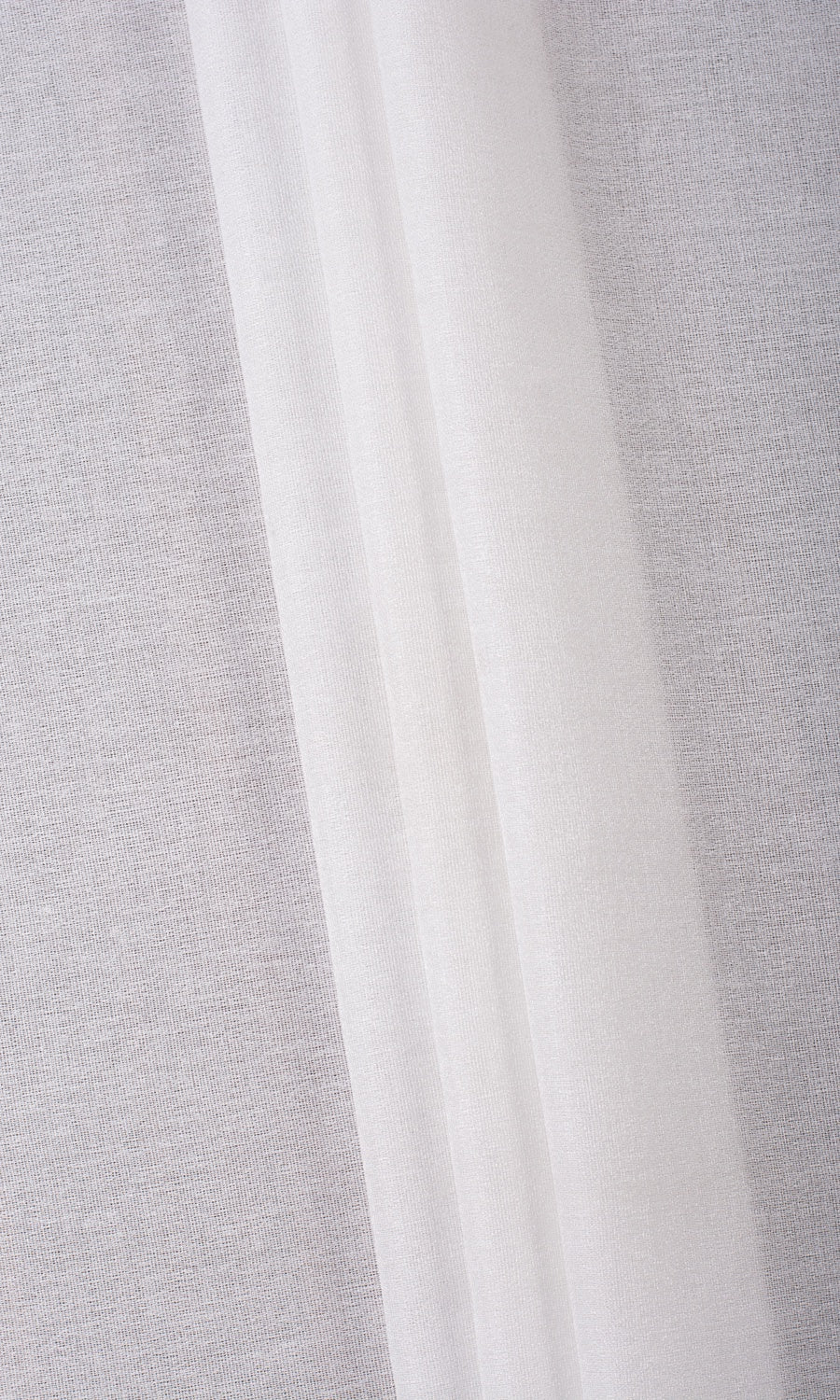 Plain Semi-Sheer Free Fabric Material Sample (Pearl White)