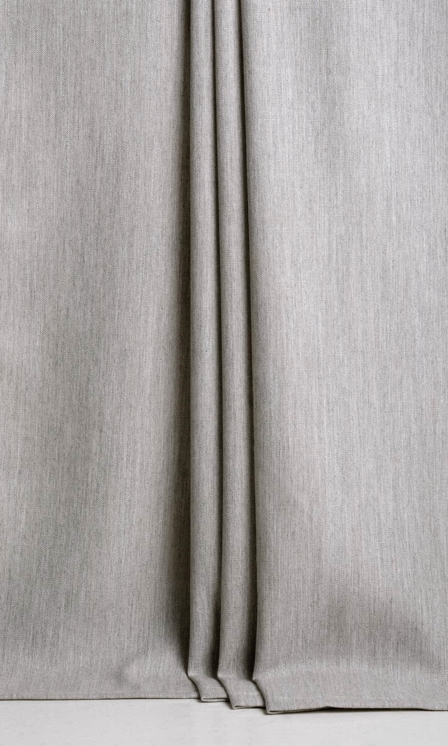 Plain Linen Texture Fabric By the Metre for Curtains & Drapes (Pale Grey)