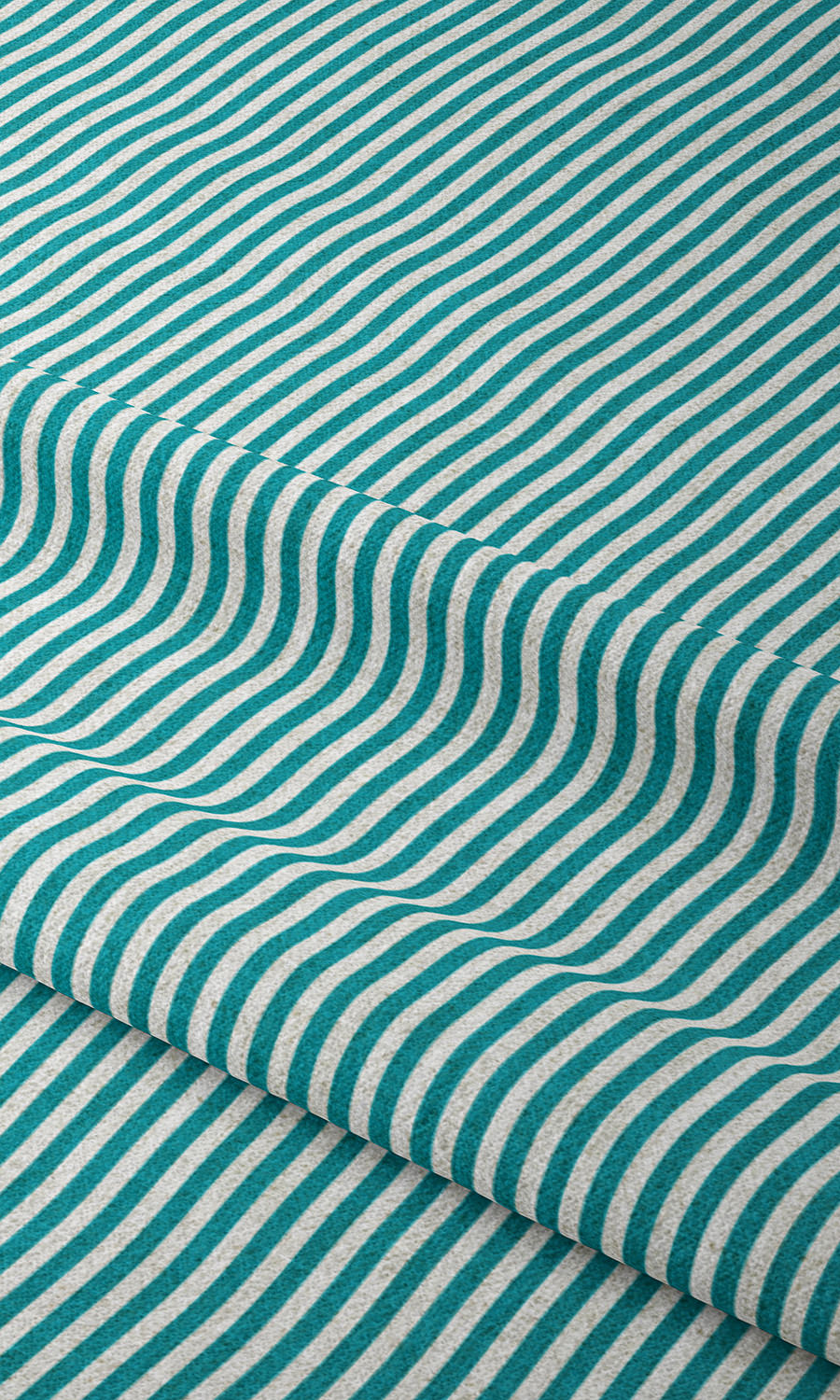Striped Print Home Textile Fabric Material Sample (Pacific Blue)