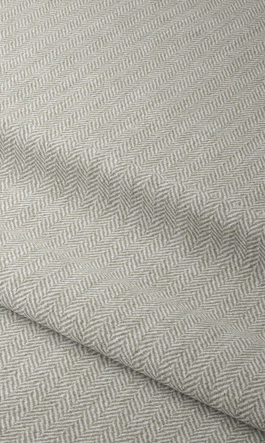 Herringbone Textured Home Textile Fabric Material By the Metre (Grey)