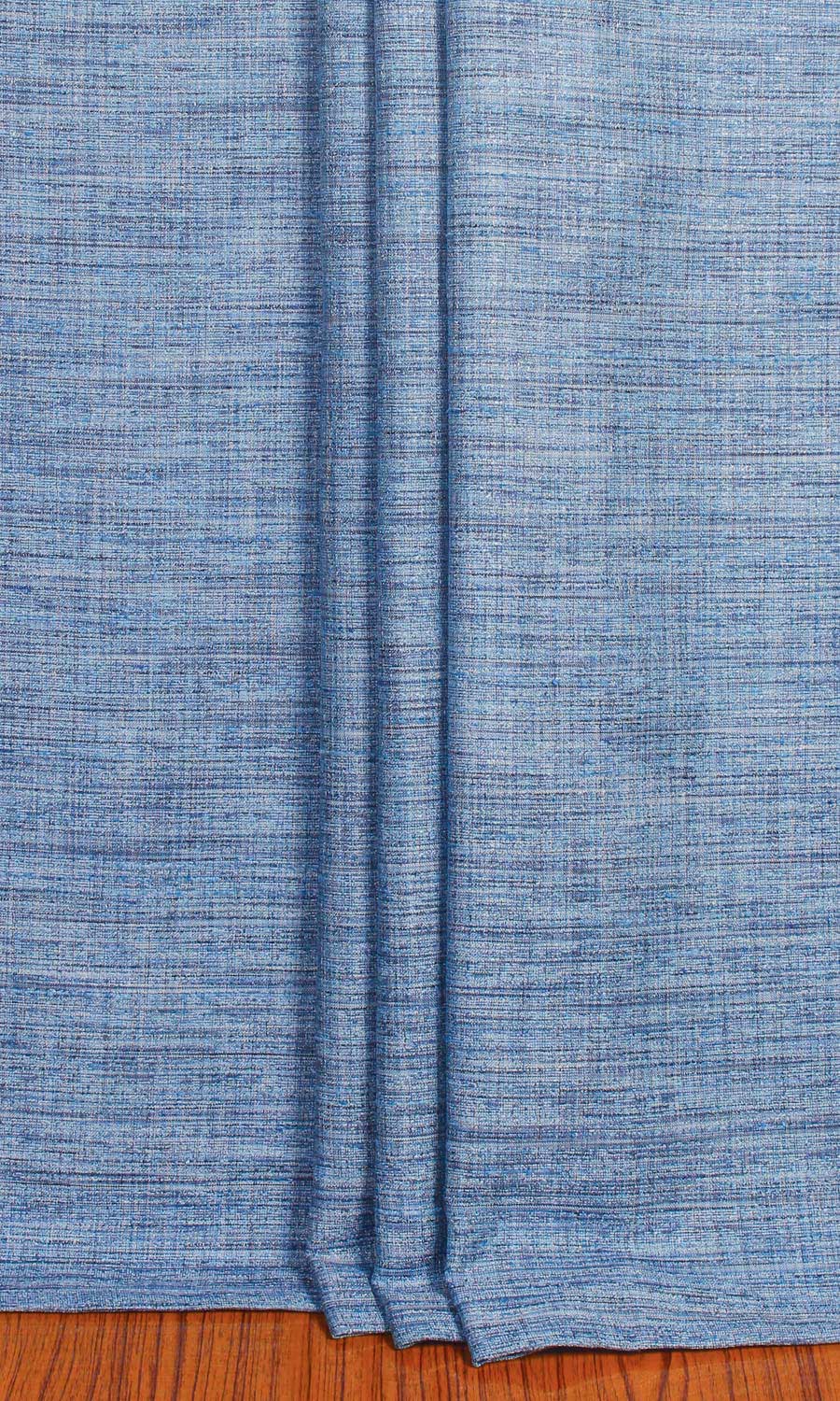 Textured Window Treatments Fabric By the Metre (Denim Blue)