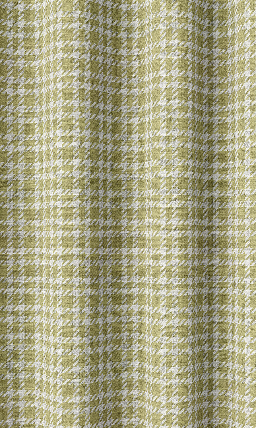 Checkered Home Décor Fabric Sample (Chartreuse Green/ White)