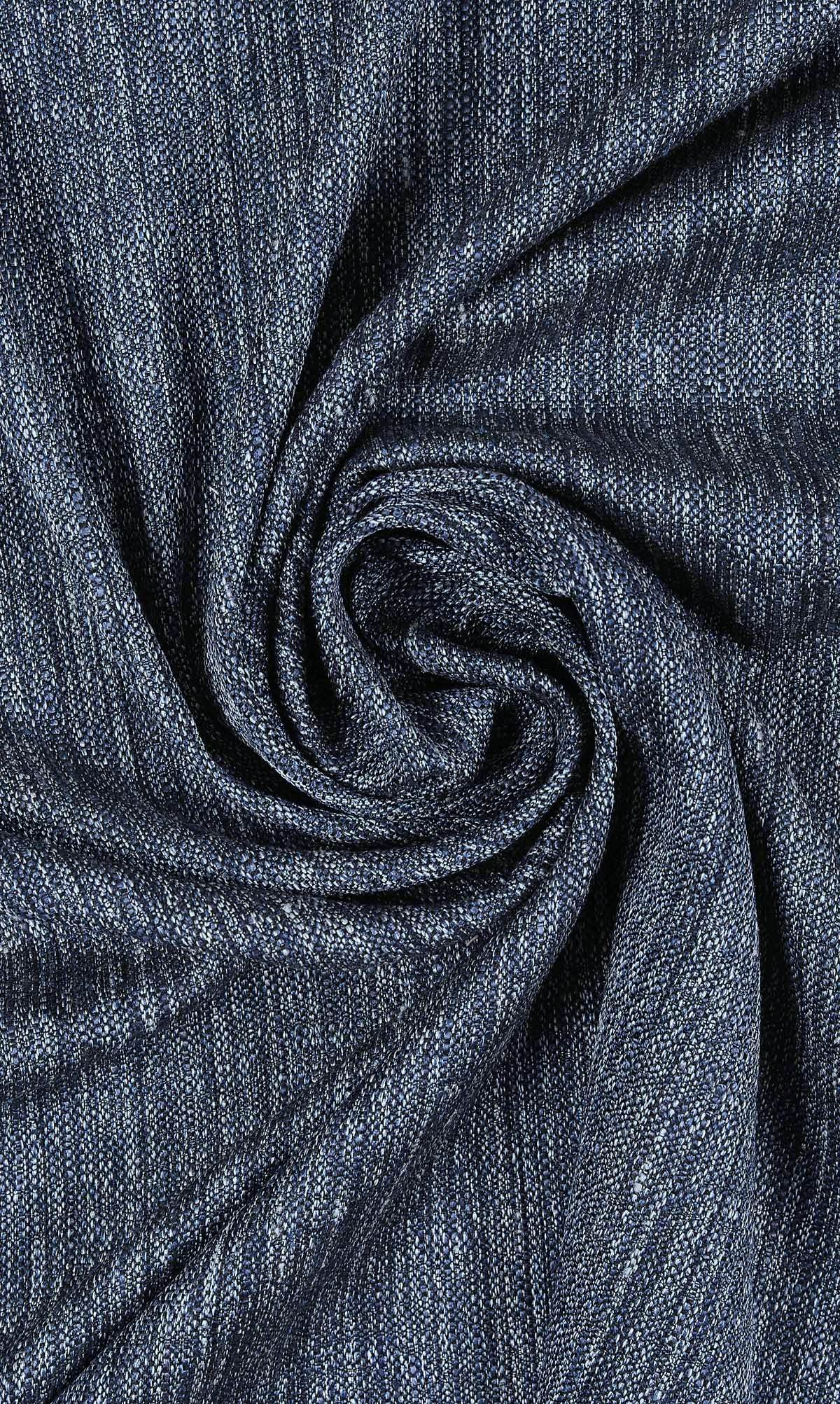 Textured Home Décor Fabric By the Metre (Navy Blue)
