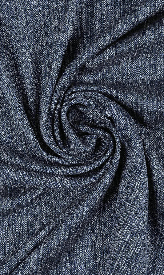 Textured Curtain Panels (Navy Blue)