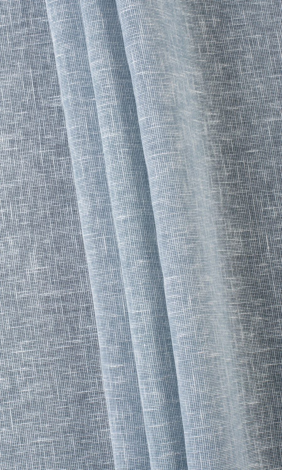 Textured Sheer Home Textile Fabric Material Sample (Blue)