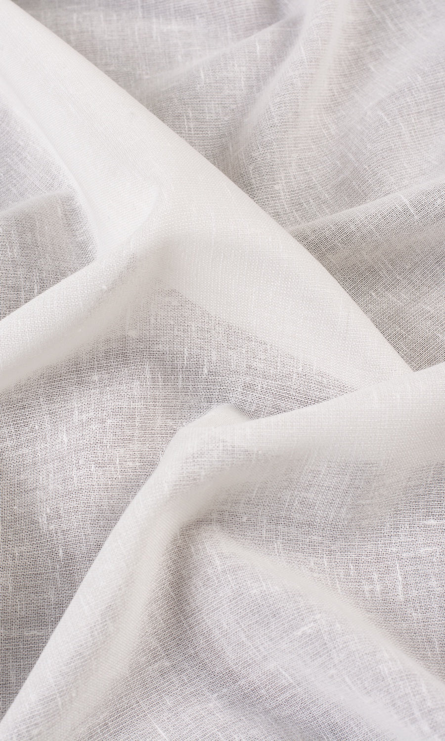 Plain Sheer Free Fabric Material Sample (Cream)