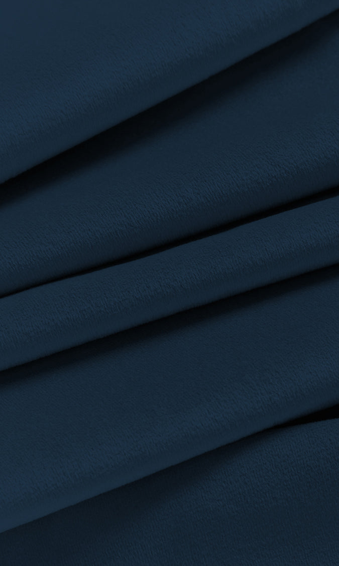 Velvet Home Décor Fabric By the Metre (Sapphire Blue)