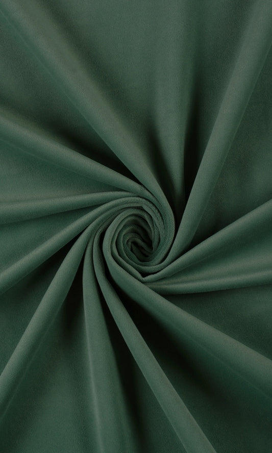 Velvet Curtains (Hunter Green)